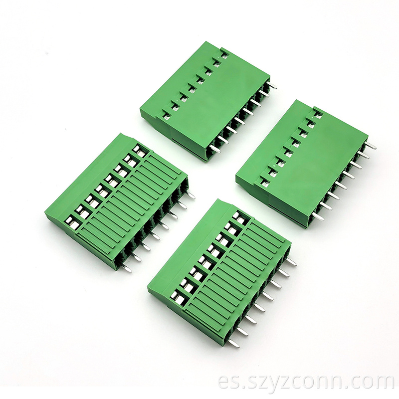 Terminal block screw type green